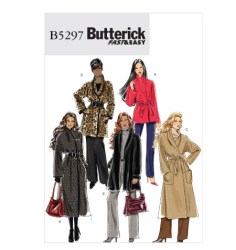 5297 SO EZ LOOSE UNLINED WRAP JACKET,COAT LENGTHS PATTERN 6-12